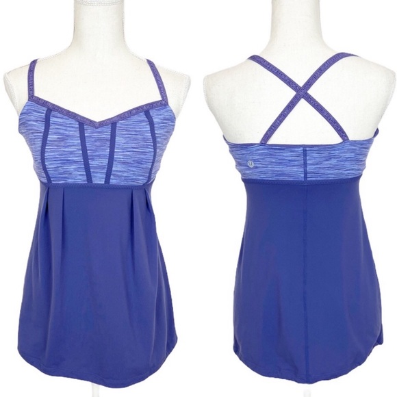 Lululemon Purple Bulerias Tank Top Size 6 - Picture 1 of 12